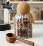 ⁦برطمان بايركس مضلع صغير بغطاء كوره⁩ - الصورة ⁦5⁩