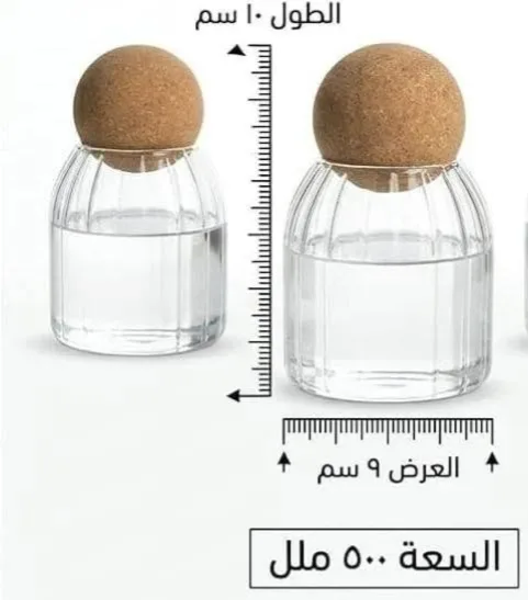 ⁦برطمان بايركس مضلع صغير بغطاء كوره⁩ - الصورة ⁦3⁩