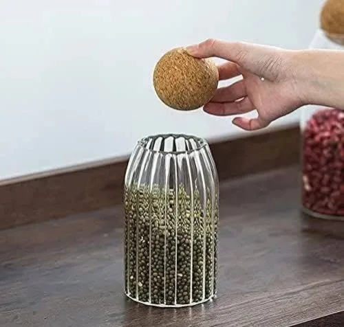 ⁦برطمان بايركس مضلع وسط بغطاء كوره⁩ - الصورة ⁦4⁩