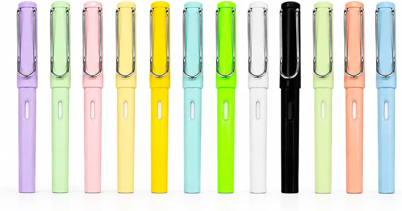 Pack of smart non-sharpening pencils with an internal eraser - 12 pieces (without sharpener), assorted colors - Image 2