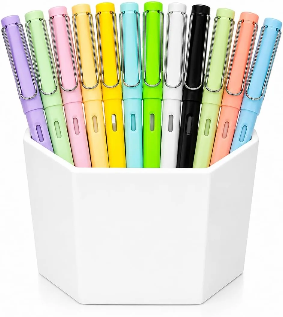 Pack of smart non-sharpening pencils with an internal eraser - 12 pieces (without sharpener), assorted colors - Image 4