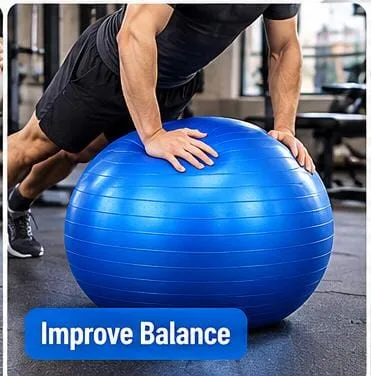 •  Professional Gym & Yoga Exercise Ball 80cm - Available in 5 Vibrant Colors - Image 6