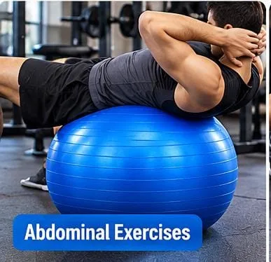 •  Professional Gym & Yoga Exercise Ball 80cm - Available in 5 Vibrant Colors - Image 5