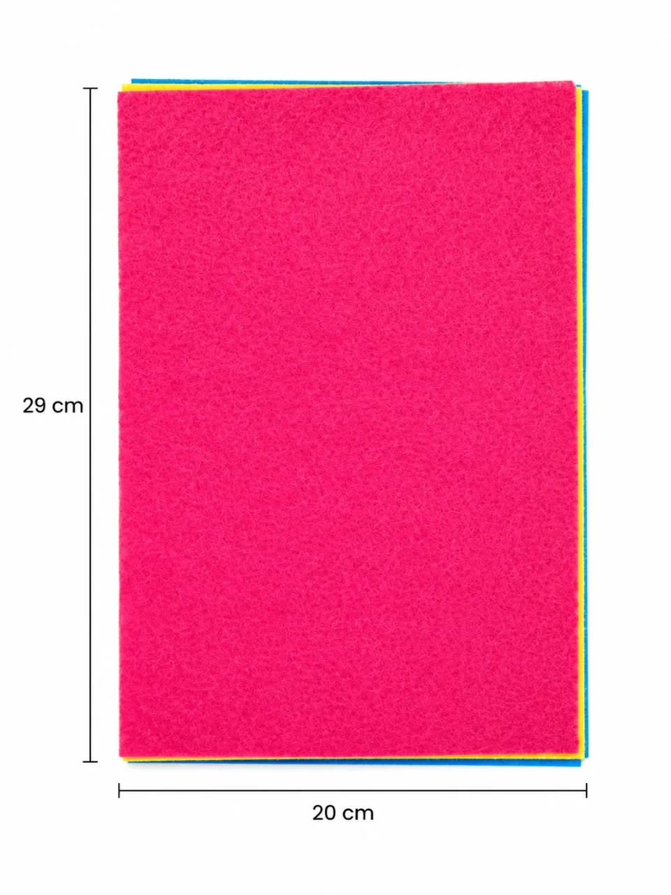 Colorful felt fabric set for crafts - 10 pieces in different colors - Image 6